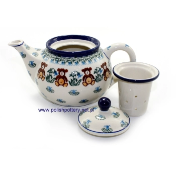 Czajnik 0,9L z sitkiem dek. 1137X Brązowy Miś